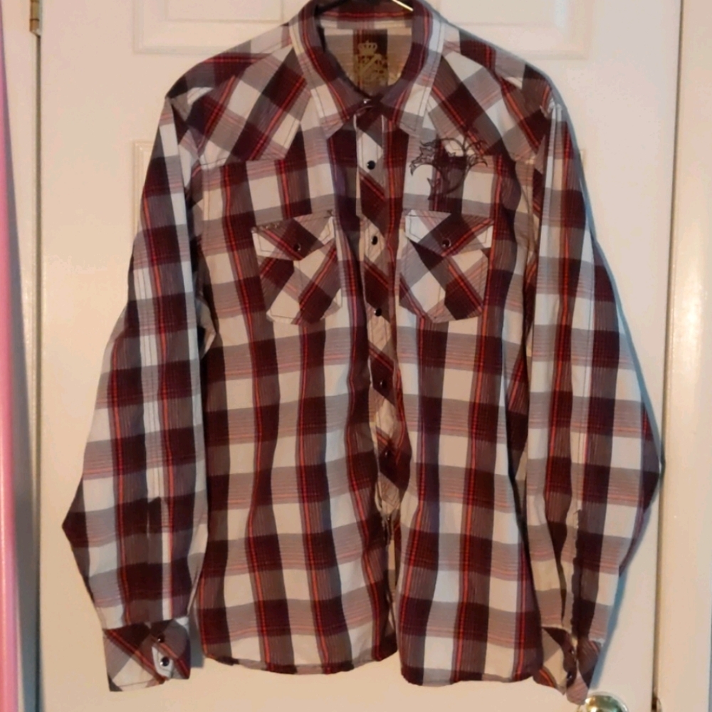 Guess Plaid Shirt . Est. 81 . Size XL